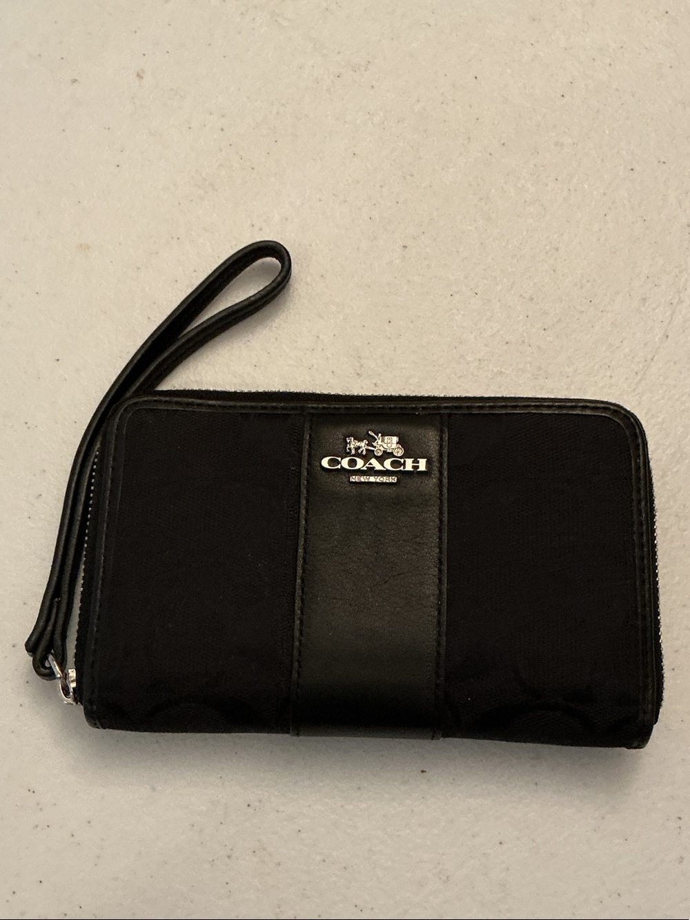 Coach Black Wristlet Clutch